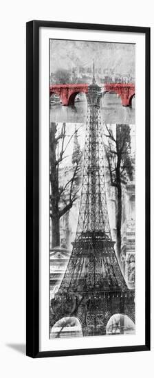 Paris Collage-OnRei-Framed Premium Giclee Print