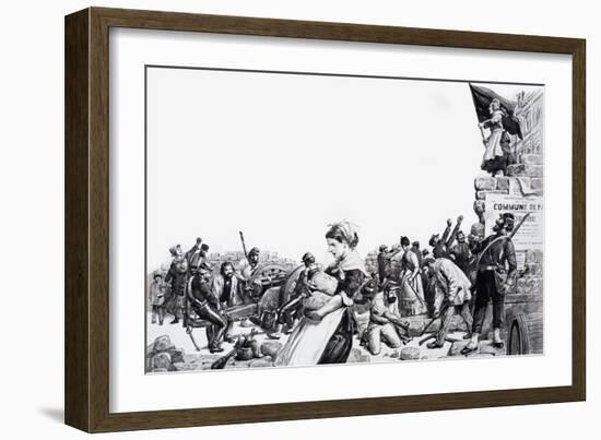 Paris Commune, 1972-English School-Framed Giclee Print