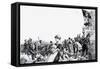 Paris Commune, 1972-English School-Framed Stretched Canvas