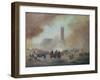 Paris Commune: Fighting in Front of the Tour Saint-Jacques, 1871 (Oil on Canvas)-Gustave Clarence Rodolphe Boulanger-Framed Giclee Print