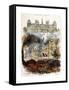 Paris Commune of 1871, Paris Town Hall before and after the Fire, France-null-Framed Stretched Canvas