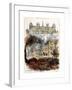 Paris Commune of 1871, Paris Town Hall before and after the Fire, France-null-Framed Giclee Print