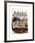 Paris Commune of 1871, Paris Town Hall before and after the Fire, France-null-Framed Giclee Print
