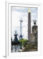 Paris Concorde II - In the Style of Oil Painting-Philippe Hugonnard-Framed Giclee Print