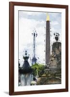 Paris Concorde II - In the Style of Oil Painting-Philippe Hugonnard-Framed Giclee Print