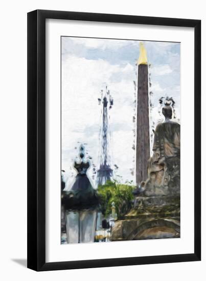 Paris Concorde II - In the Style of Oil Painting-Philippe Hugonnard-Framed Giclee Print