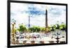 Paris Concorde - In the Style of Oil Painting-Philippe Hugonnard-Framed Giclee Print