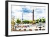 Paris Concorde - In the Style of Oil Painting-Philippe Hugonnard-Framed Giclee Print