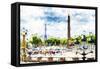 Paris Concorde - In the Style of Oil Painting-Philippe Hugonnard-Framed Stretched Canvas