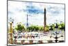 Paris Concorde - In the Style of Oil Painting-Philippe Hugonnard-Mounted Giclee Print