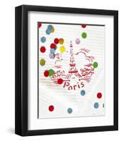 Paris Confettis-Danielle Coquille-Framed Art Print