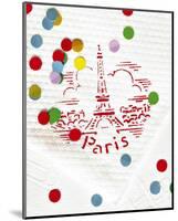 Paris Confettis-Danielle Coquille-Mounted Art Print