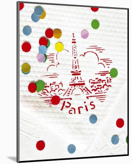 Paris Confettis-Danielle Coquille-Mounted Art Print