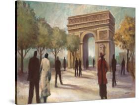 Paris Crowds-Marc Taylor-Stretched Canvas