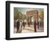 Paris Crowds-Marc Taylor-Framed Art Print