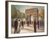 Paris Crowds-Marc Taylor-Framed Art Print