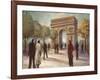 Paris Crowds-Marc Taylor-Framed Art Print