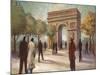 Paris Crowds-Marc Taylor-Mounted Art Print