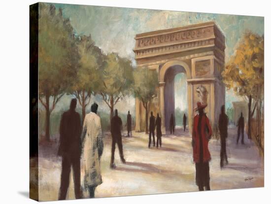 Paris Crowds-Marc Taylor-Stretched Canvas