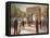 Paris Crowds-Marc Taylor-Framed Stretched Canvas