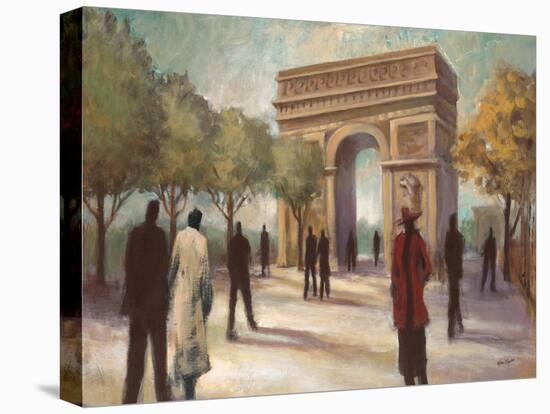 Paris Crowds-Marc Taylor-Stretched Canvas