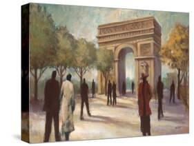 Paris Crowds-Marc Taylor-Stretched Canvas