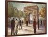 Paris Crowds-Marc Taylor-Framed Art Print