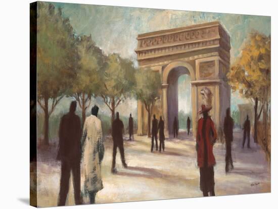 Paris Crowds-Marc Taylor-Stretched Canvas
