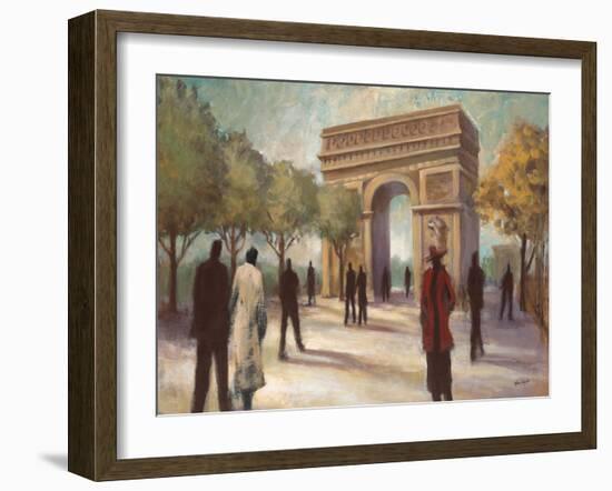 Paris Crowds-Marc Taylor-Framed Art Print