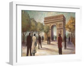 Paris Crowds-Marc Taylor-Framed Art Print