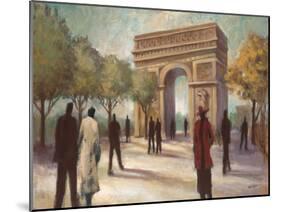 Paris Crowds-Marc Taylor-Mounted Art Print