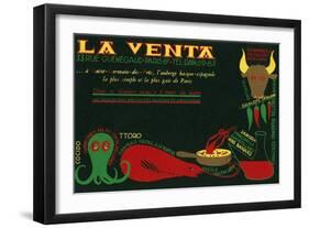 Paris Delicatessen for Spanish Food-null-Framed Art Print