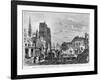 Paris, Demolition of a Part of Cite to Extend the Buildings of New Hotel-Dieu, Engraved Barbant-Felix Thorigny-Framed Giclee Print