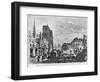 Paris, Demolition of a Part of Cite to Extend the Buildings of New Hotel-Dieu, Engraved Barbant-Felix Thorigny-Framed Giclee Print