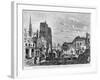 Paris, Demolition of a Part of Cite to Extend the Buildings of New Hotel-Dieu, Engraved Barbant-Felix Thorigny-Framed Giclee Print