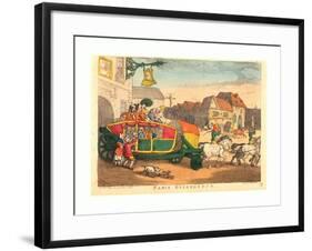 Paris Diligence, Probably 1810, Hand-Colored Etching, Rosenwald Collection-Thomas Rowlandson-Framed Giclee Print