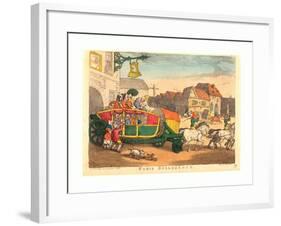 Paris Diligence, Probably 1810, Hand-Colored Etching, Rosenwald Collection-Thomas Rowlandson-Framed Giclee Print