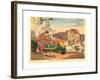 Paris Diligence, Probably 1810, Hand-Colored Etching, Rosenwald Collection-Thomas Rowlandson-Framed Giclee Print