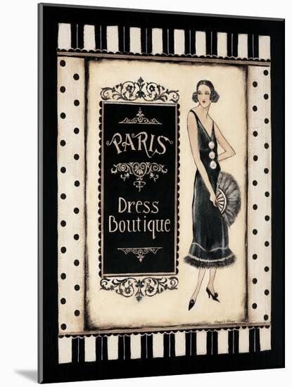 Paris Dress Boutique-Kimberly Poloson-Mounted Art Print