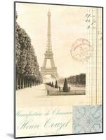 Paris Early Dawn-Cristin Atria-Mounted Art Print