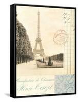 Paris Early Dawn-Cristin Atria-Framed Stretched Canvas