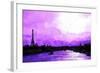 Paris Eiffel Pink Sunset-Philippe Hugonnard-Framed Giclee Print