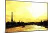 Paris Eiffel Sunset-Philippe Hugonnard-Mounted Giclee Print