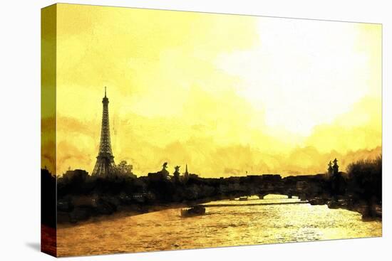 Paris Eiffel Sunset-Philippe Hugonnard-Stretched Canvas