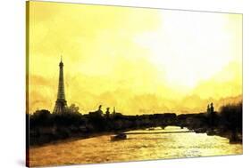 Paris Eiffel Sunset-Philippe Hugonnard-Stretched Canvas