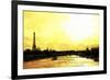 Paris Eiffel Sunset-Philippe Hugonnard-Framed Giclee Print