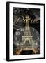 Paris Eiffel Time-Jace Grey-Framed Art Print