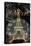 Paris Eiffel Time-Jace Grey-Stretched Canvas