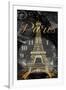 Paris Eiffel Time-Jace Grey-Framed Art Print