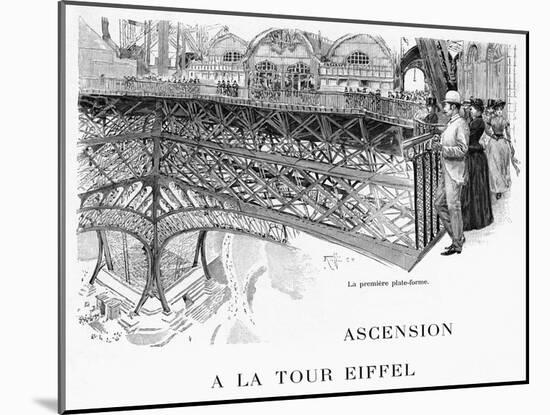 Paris, Eiffel Tower 1889-null-Mounted Art Print